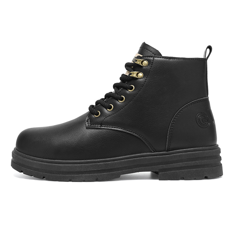 Martin botas de invierno para hombres nuevos zapatos cálidos de hombre estilo británico botas de cuero retro para hombres con calzado de algodón de alta calidad image 6