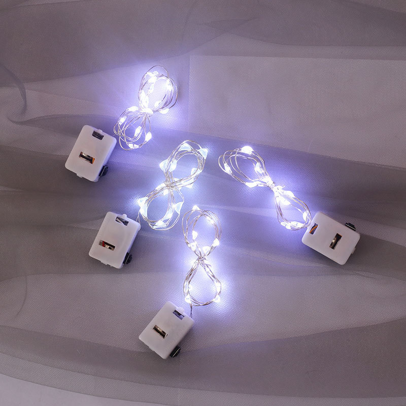 LED flash triple ajuste de luces de color ramo de flores caja de regalo de pastel decoración florista AG13 cadena de luces electrónicas