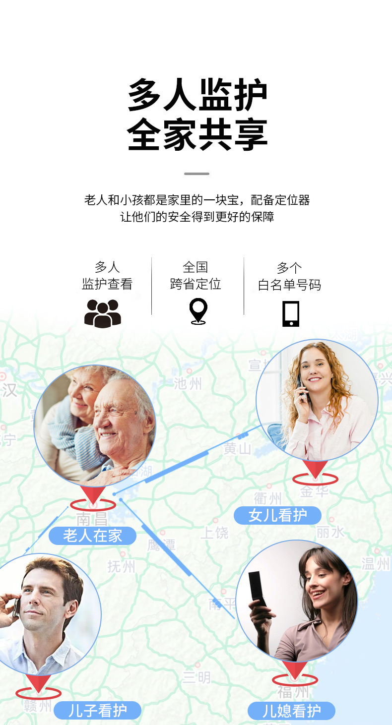 4g Kidsren's Gps Locator, Anti-Lost Device for the Elderly, Beidou Tracker, Sos Alarm, Two-Way Communication, Anti-Lost Device for Kidsren