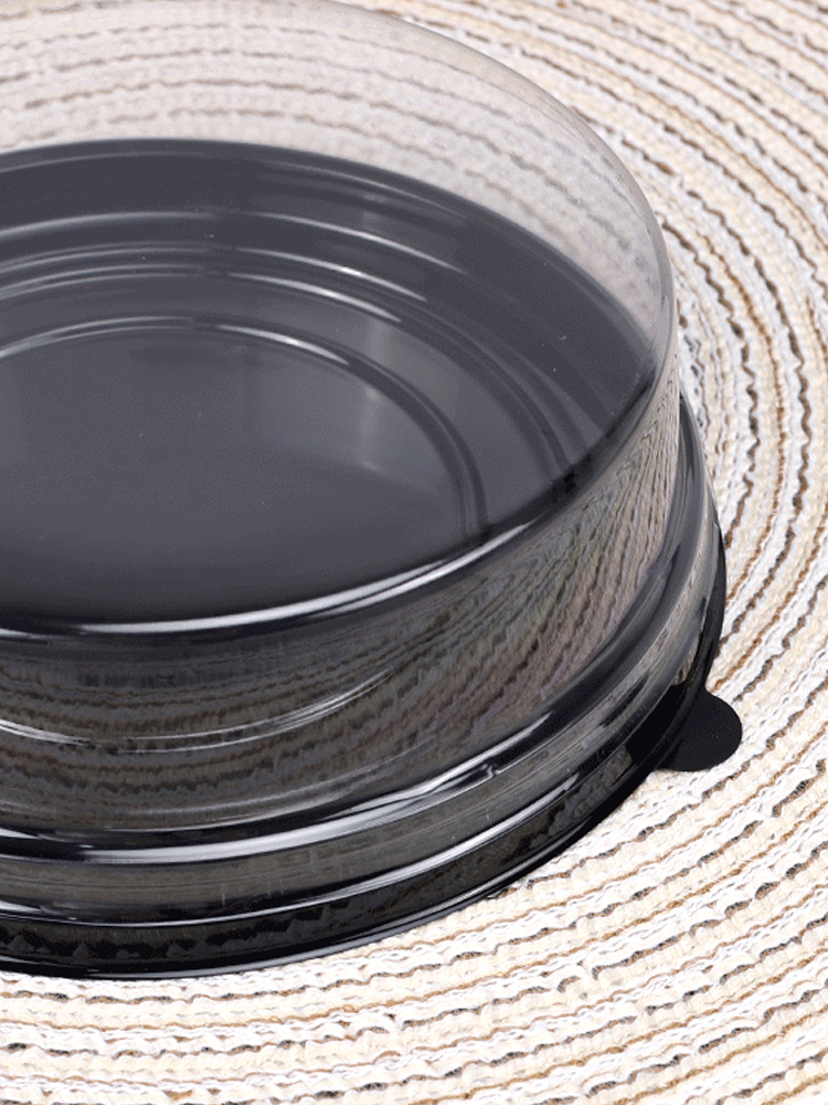 6 pulgadas 8 pulgadas redonda de plástico transparente de 4 pulgadas cumpleaños antiguo Qifeng 1000 queso pastel caja de mousse