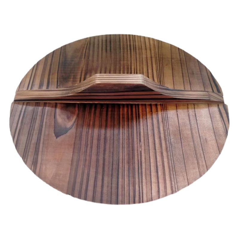 無垢材の鍋蓋 家庭用 古風 厚手 丸型土鍋 木製 工場直販 レトロ風