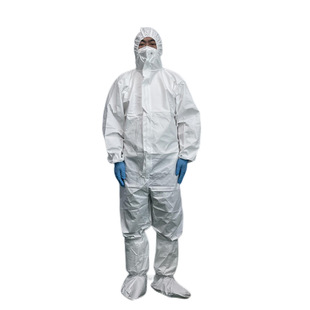 Shielded TD-BP9616 white hooded one-piece limited industrial protective clothing