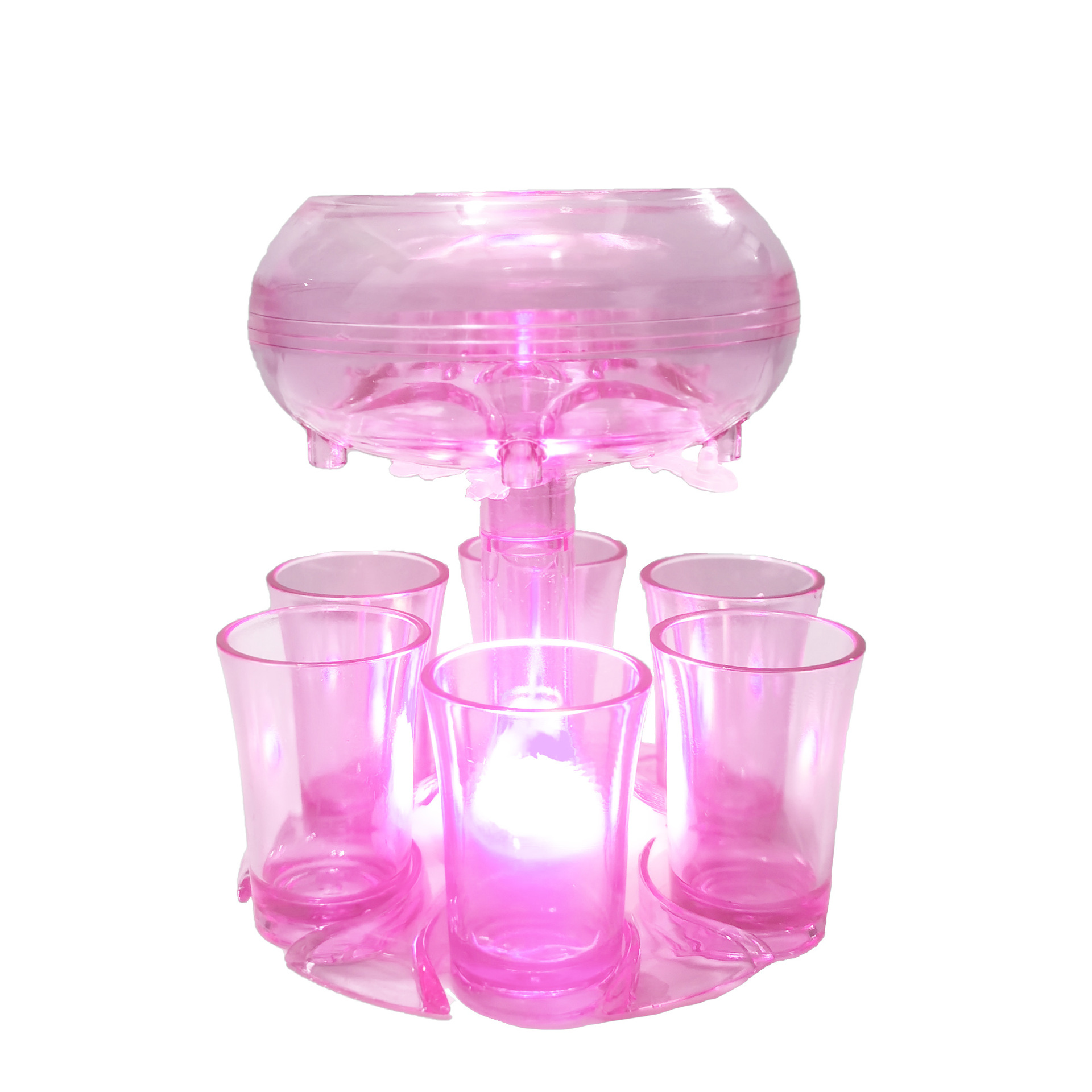 6 vidrio de tiro dispensador separador vino bar pourer cóctel transparente desviador
