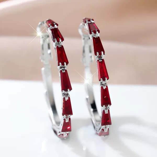 European and American Accessible Luxury High-End Exaggerated Zircon Large Earrings Fashionable Accessible Luxury Versatile Earrings Wholesale