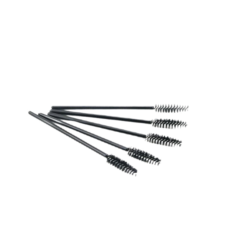 Disposable eyelash brush makeup brush mini eyelash brush eyebrow comb solid rod eyelash roll makeup tool spiral brush