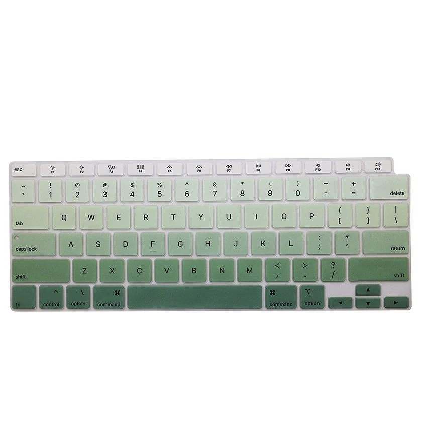 Apple Mac совместимая ультратонкая клавиатурная пленка для ноутбука, комплект 4 шт, градиент