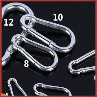 Galvanized spring buckle gourd buckle outdoor mountaineering buckle hook quick hanging activity hook spring press buckle 10*100