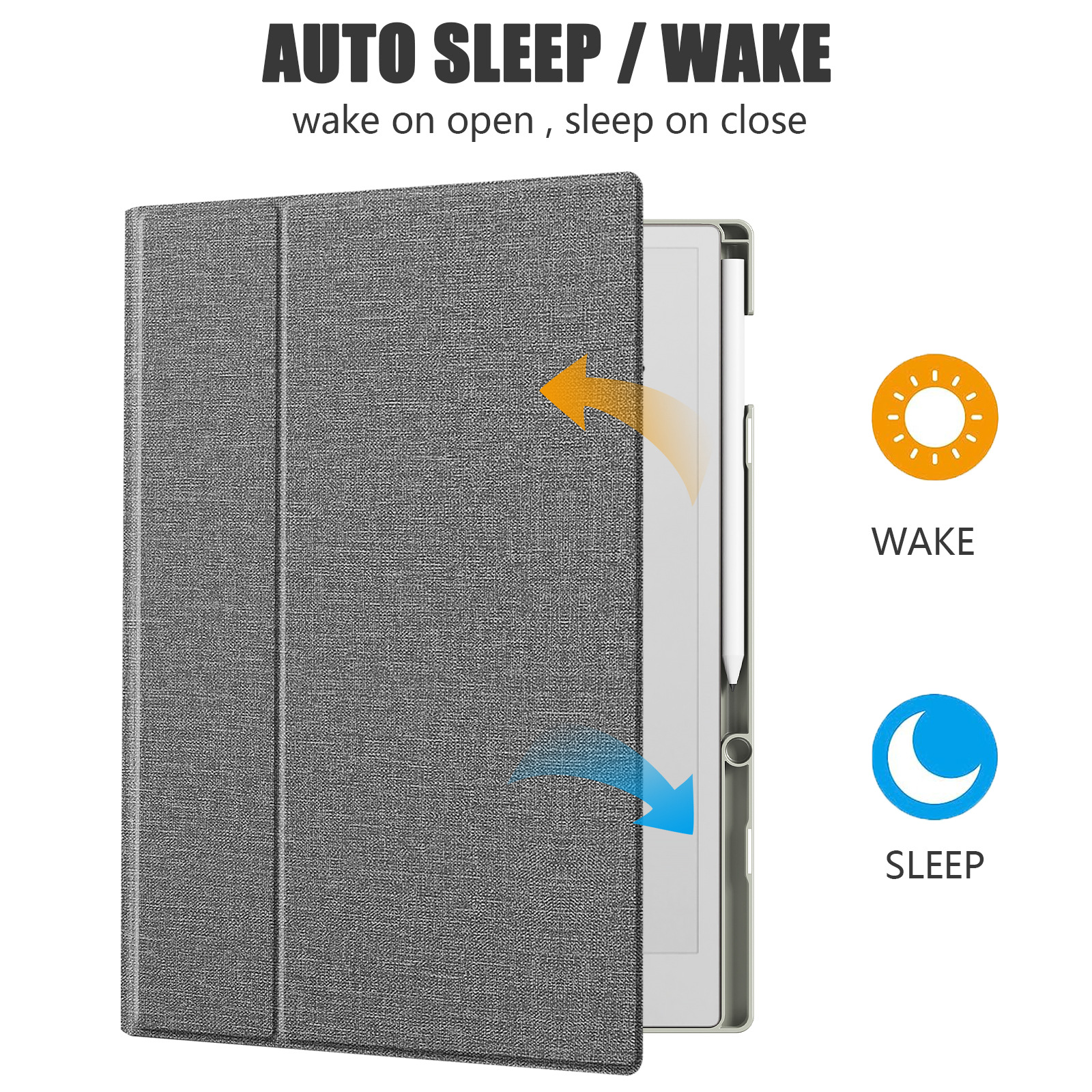 Aplicable al reutilizable Paper Pro Case 11.8 "Plate e-reader Case Rotating Case