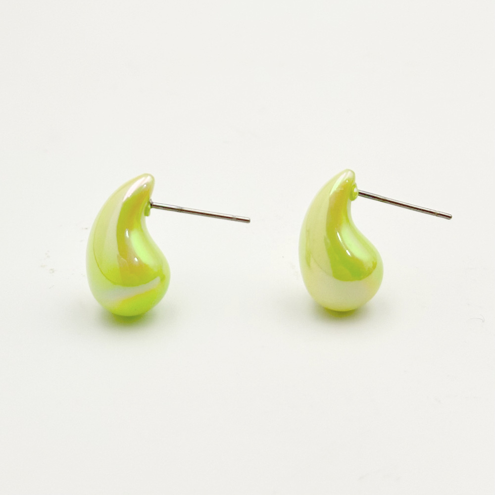 1 Pair Lady Sweet Water Droplets Arylic Ear Studs display picture 5