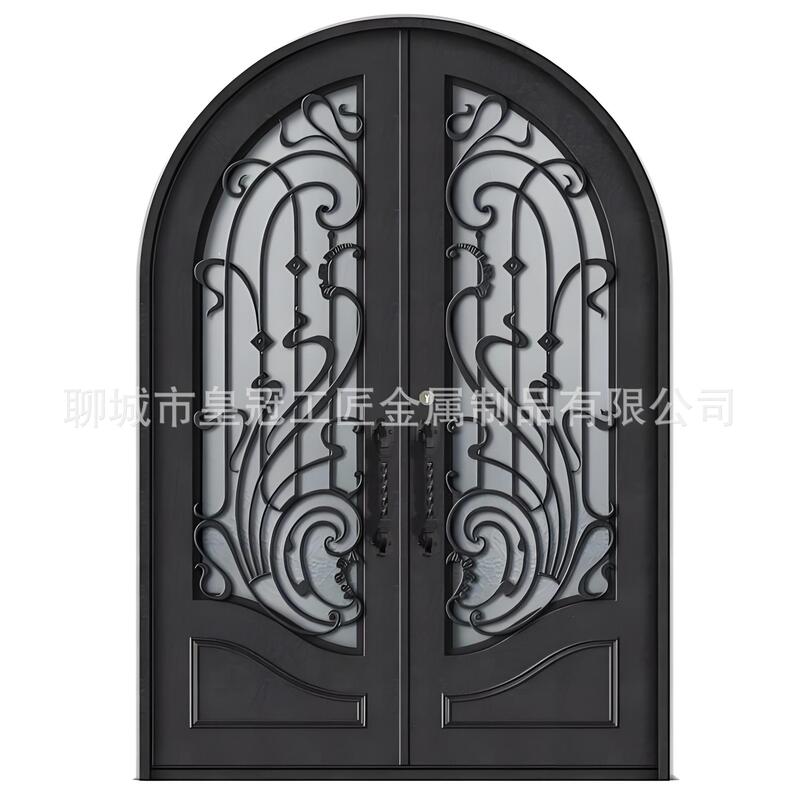 Wrought Iron Entrance Door, Factory Direct Supply for Villa Entrance Anti-Theft Wrought Iron Door, Hand-Forged Wrought Iron Entrance Door Wrought Iron Entrance Door, Factory Direct Supply for Villa Entrance Anti-Theft Wrought Iron Door, Hand-Forged Wrought Iron Entrance Door