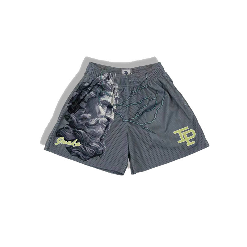 American-Style Trendy Basketball Shorts, Casual Sports Perforated Shorts, Five-Point Shorts, Fitness Quick-Dry Shorts, Jumpers Shorts