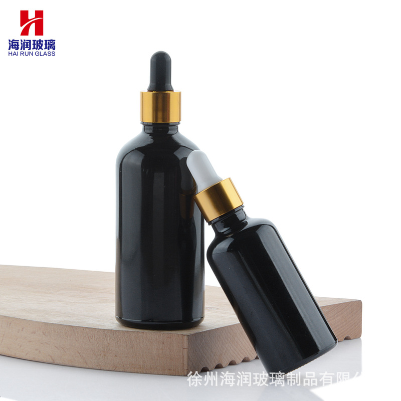30ml黒色ゴム滴管瓶5ml避光精華液サンプル瓶10ml化粧水精油分注空瓶|undefined