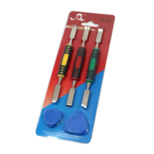 1475 mobile phone repair and disassembly tools stainless steel flat pry bar set triangular screen opening pry wholesale