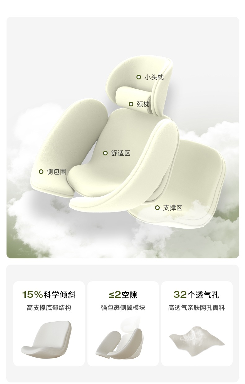 Prigel Kids Safety Seat Baby Car Car for Babies Aged 0 to 12 Years Old Ventilated and Reclining