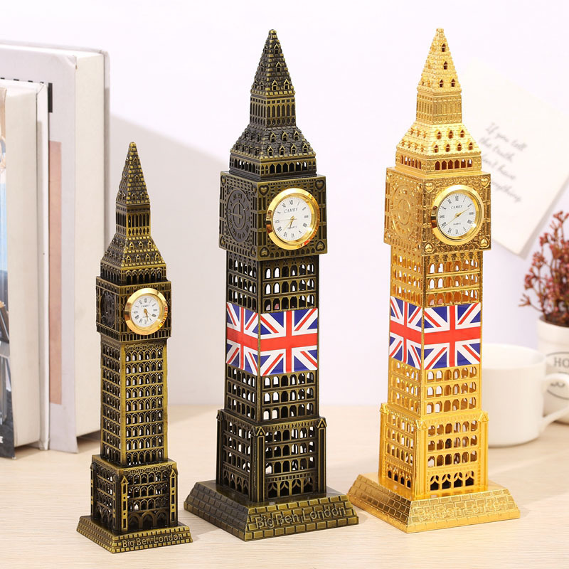 World Famous Landmark Architecture London Big Ben Model Home Office Window Desktop Decoration Souvenirs