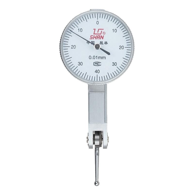 高精度杠杆百分表0-0.8mm小表盘小校表0.01mm指示表