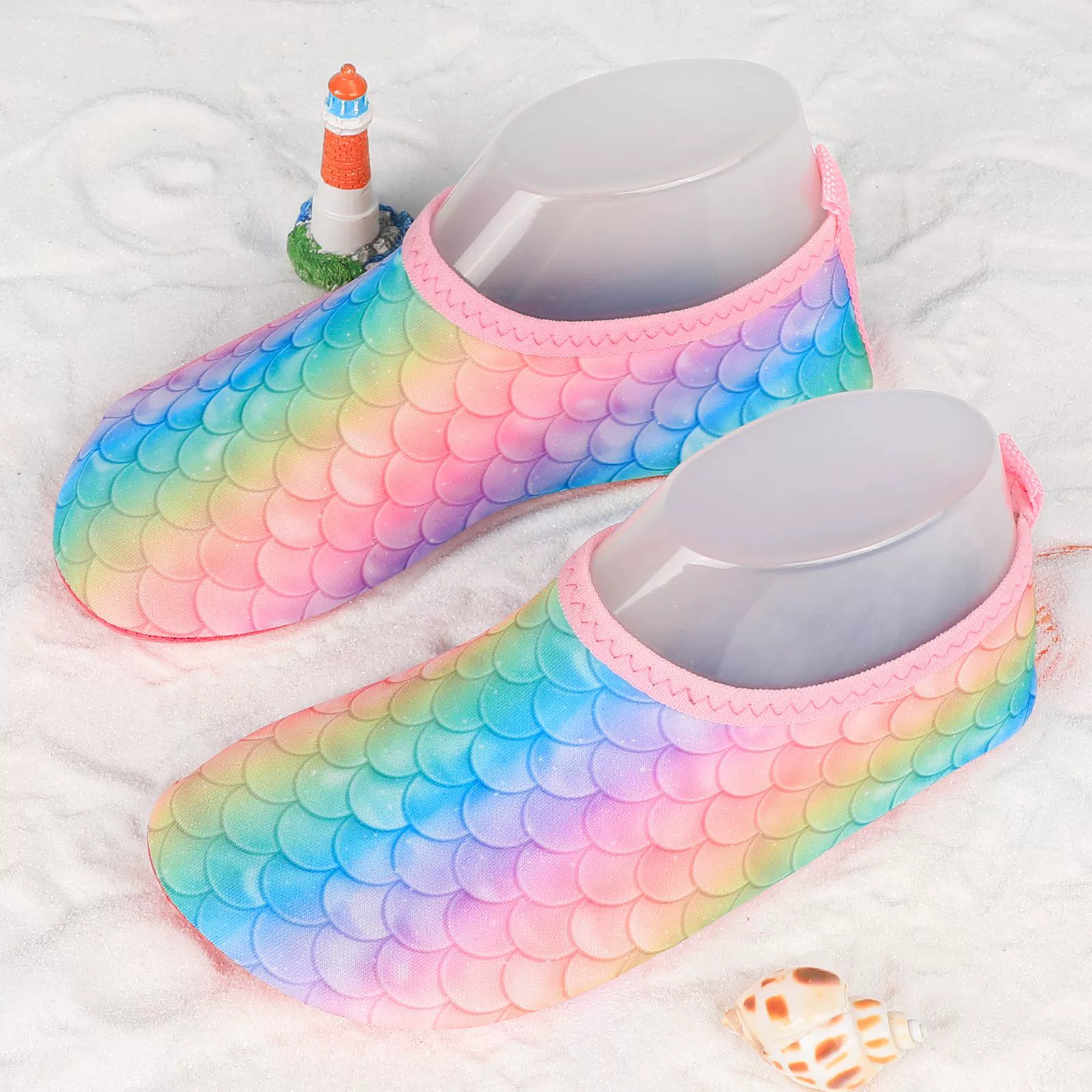 Трансграничная новая детская пляжная обувь противоскользящая мягкая подошва быстросохнящая печать на открытом воздухе кроссовки