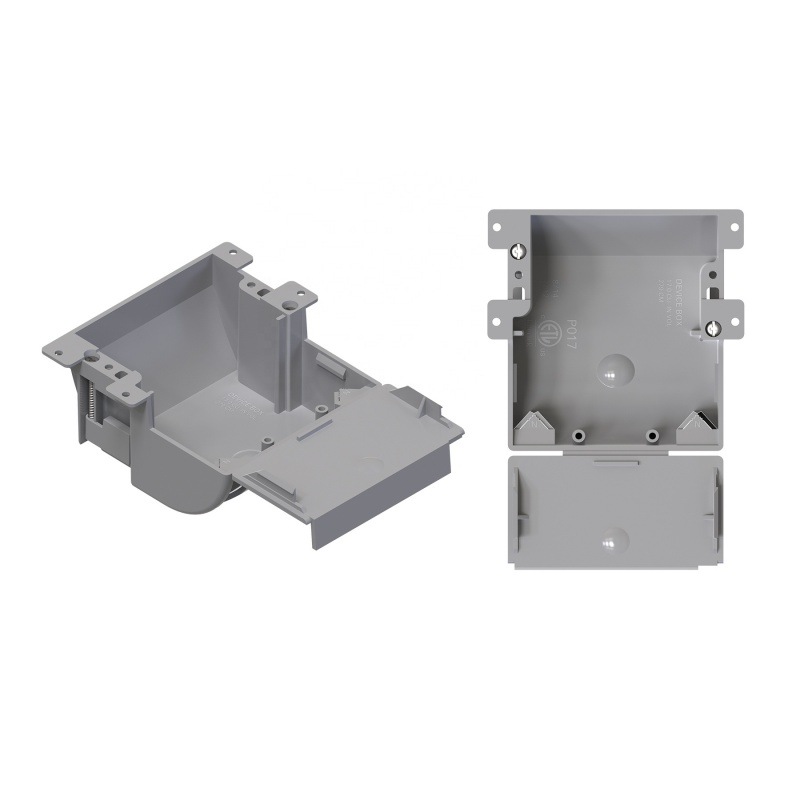 美式17 Cu.In.One Gang老式工作浅盒，带安装耳和摆动夹2“D x 4.