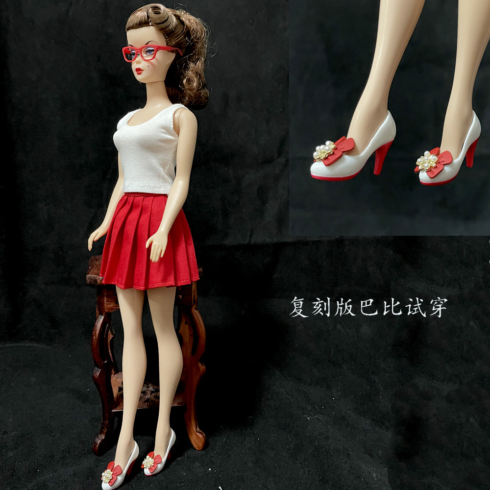 1 \ 6 puntos muñeca de juguete FR edición de coleccionista ST supermodelo yoga zapatos de pie gordo 30cm pies de puntillas simulación tacones altos