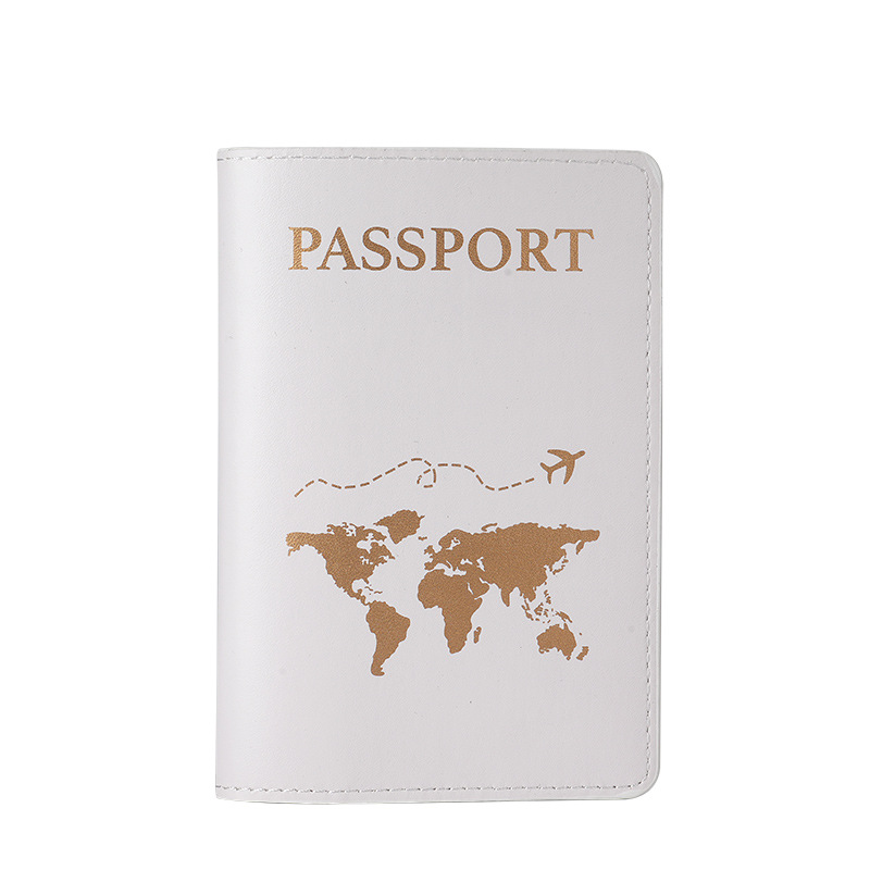 Clip de pasaporte de cuero transfronterizo pareja nuevo regalo de boda bolsa de documentos de viaje bolsa de pasaporte PU