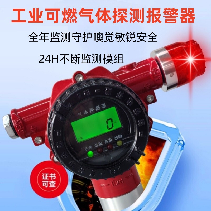 可燃性ガス警報器 天然ガス濃度漏洩検知器 防爆メタン検知器 ガス警報器|undefined