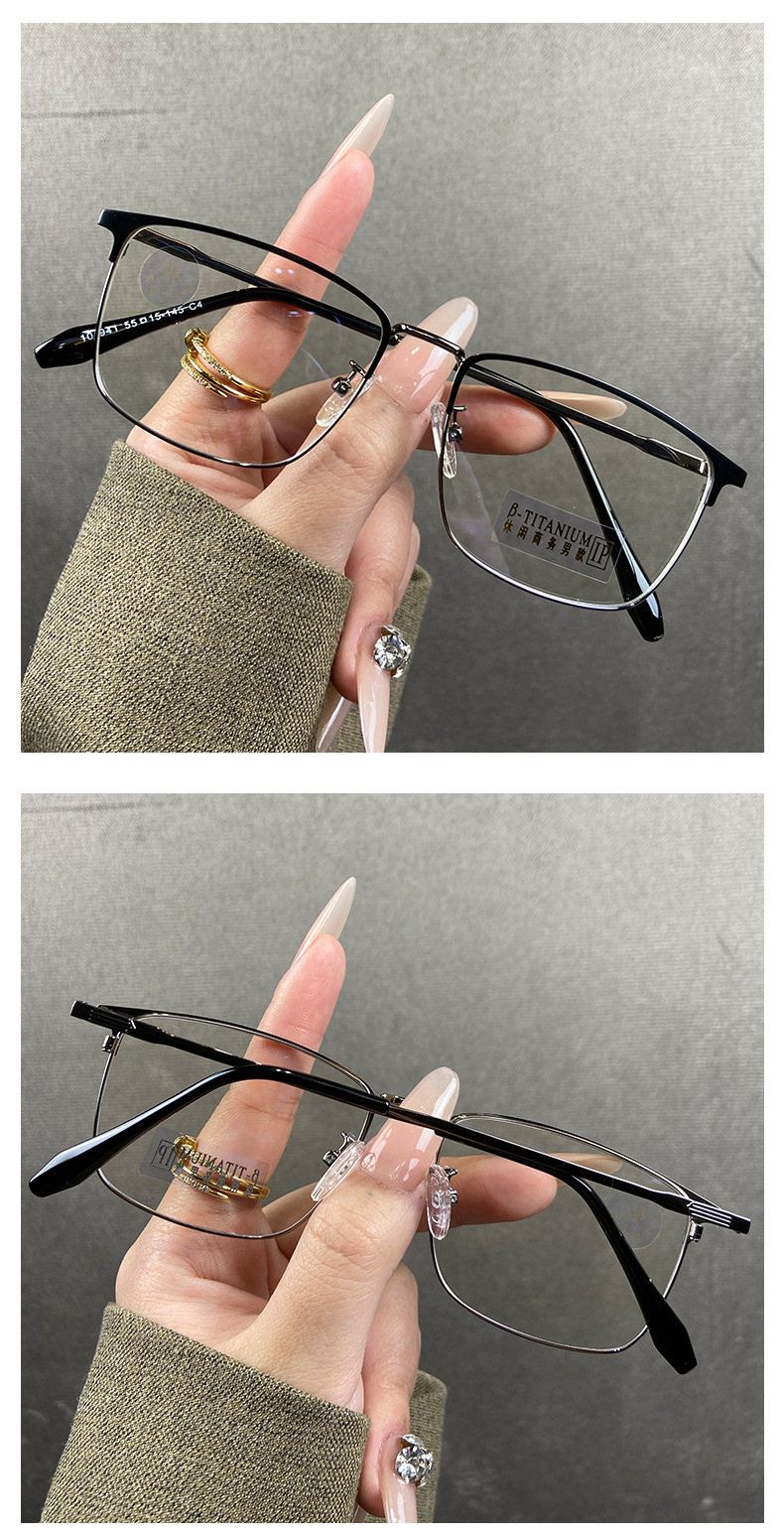 近视眼镜框女款可配度数防蓝光大框专业网上配平光镜片眼睛框镜架详情8