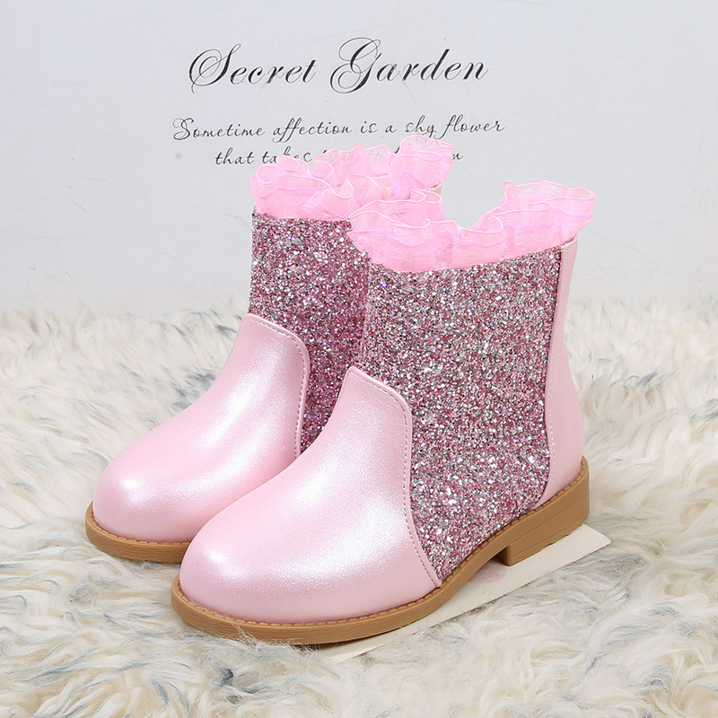 Children's High-Heel Boots 2026 Autumn/Winter Collection, Versatile New Princess Boots for Girls, Fleece-Lined Cotton Boots, Baby Leather Boots Children's High-Heel Boots 2026 Autumn/Winter Collection, Versatile New Princess Boots for Girls, Fleece-Lined Cotton Boots, Baby Leather Boots