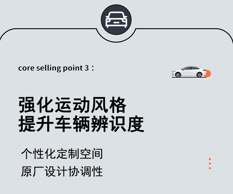 Suitable for 19-25 Corolla Rear Wing Fixed Wing Sports Blade Model to Enhance the Appearance and Decoration of the Car