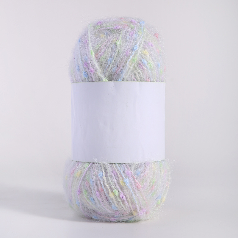 Doudou hilo hilo de bufanda hilo de lana punto de color mohael hilo tejido a mano diy arco iris tenis de mesa hilo mixto hilo de punto de pareja