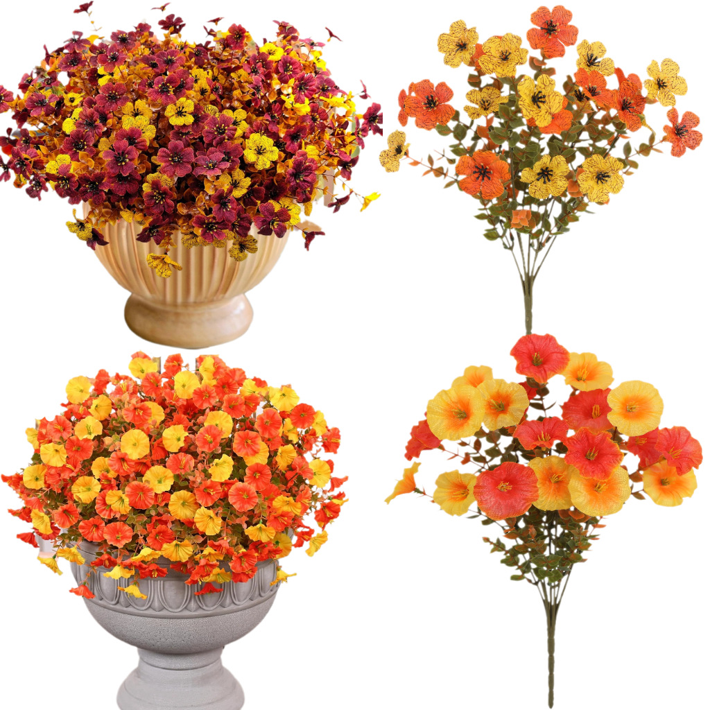 Cross-Border Hot Selling Autumn Artificial Flowers Eucalyptus Vio
