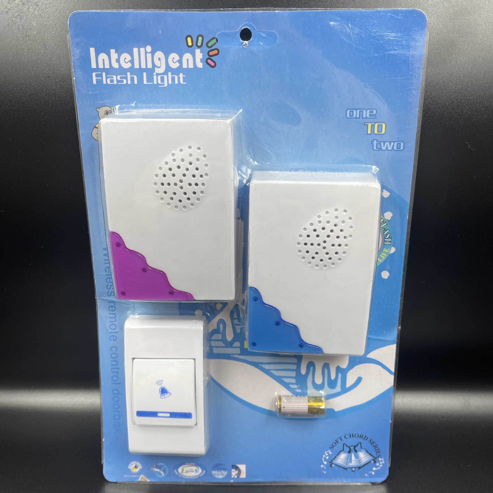 厂家直销 遥控门铃 无线门铃 家用一拖二电子门铃 老人呼叫器