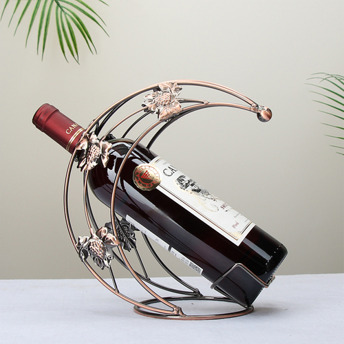 ✅ Small Bridge Sun Gun Wine Rack European Creative Red Wine Rack Bottle Holder Shelf Ornament Cup Rack Modern Simple Red Wine Stand