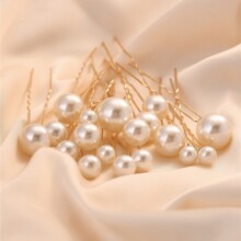 百搭珠钗黛玉簪汉服发钗单珠珍珠簪子旗袍新娘盘发点缀头饰品复古