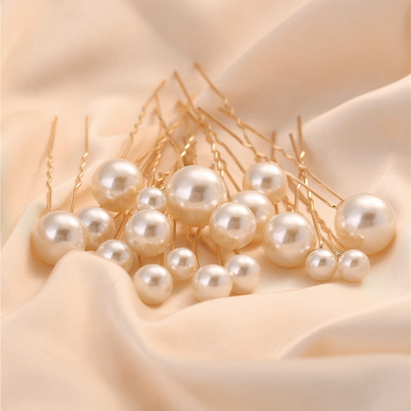 百搭珠钗黛玉簪汉服发钗单珠珍珠簪子旗袍新娘盘发点缀头饰品复古