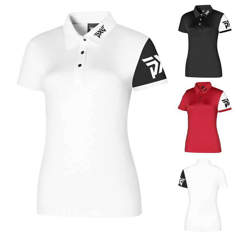 New Women's T-shirt Breathable Sweat-wicking Outdoor Quick-drying Polo Shirt Sports Moisture-absorbing Golf Jersey