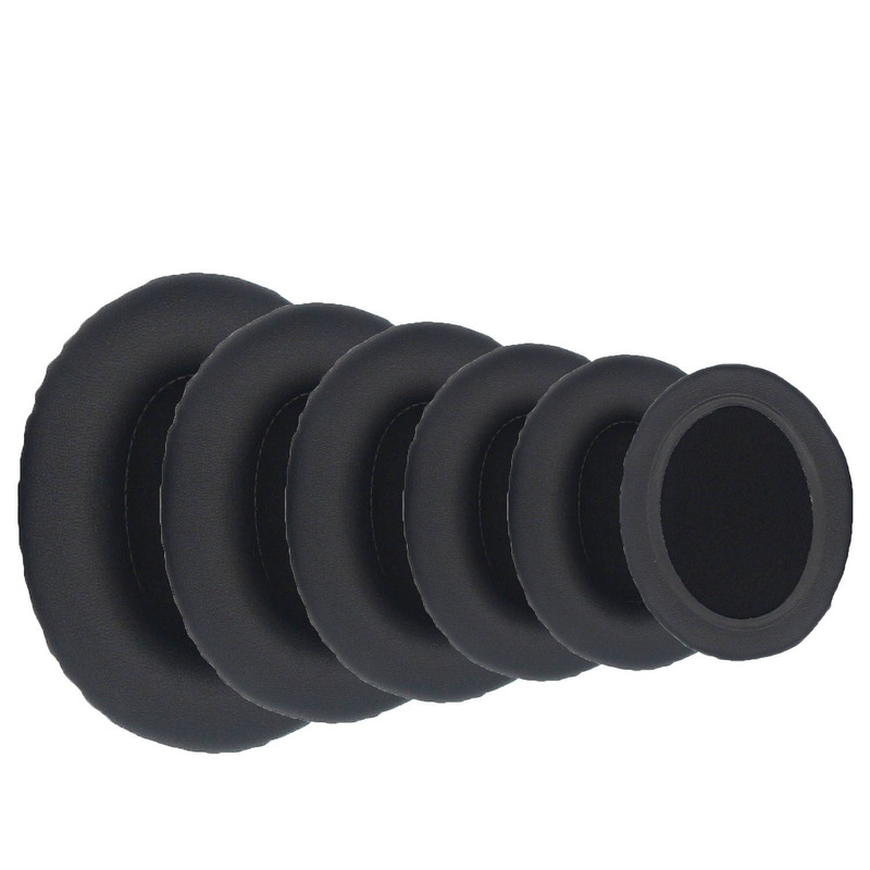 Oval Universal Headphone Cover 90*70 95*75 100*80 105*85 110*90mm Protein Leather Earmuffs