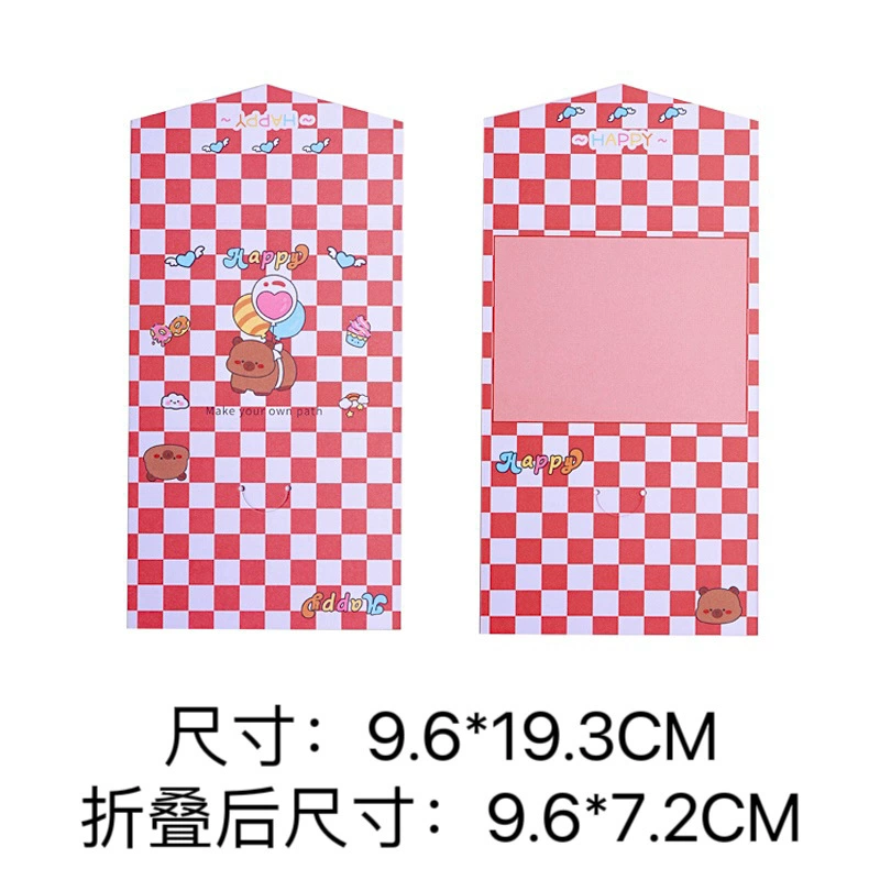But we must do proper translation. Wait input: 'Faithful lovers scene postcard happy selling machine series of creative cute hand account materials greeting cards'.