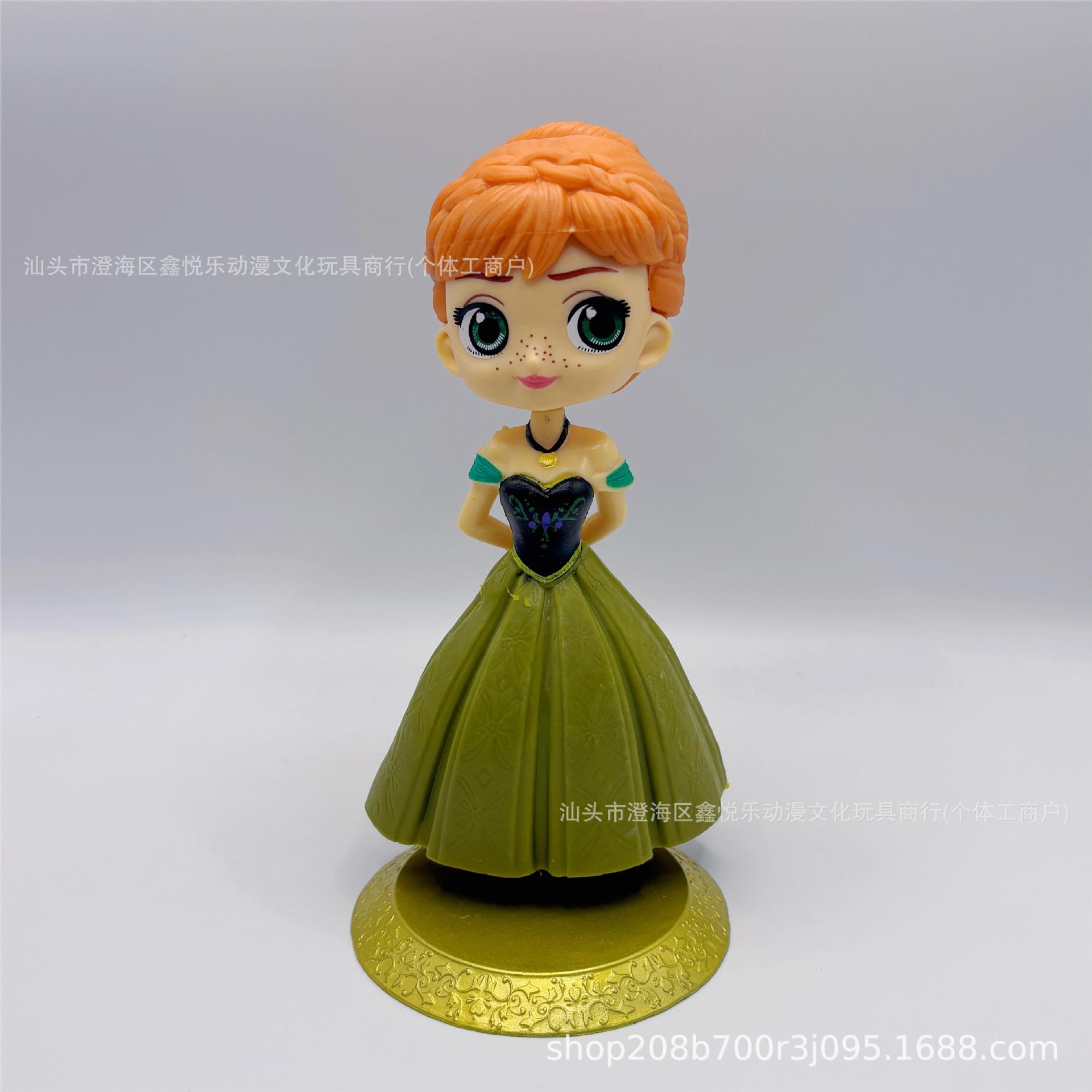 Nieve hielo Elsa Anna muñeca Elsa princesa Elsa modelo hecho a mano pastel horneado decoración regalos