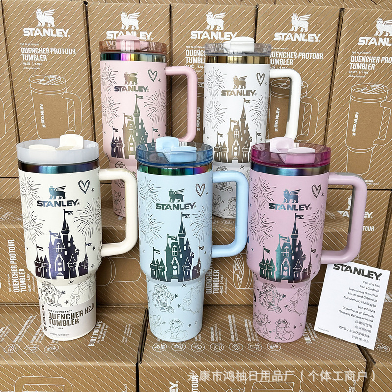 マーメイドキャッスルハンドル魔法瓶カップクリエイティブアイスバーカップビッグベリーカップスタンレーエンジェル40オンスカービッグマック|undefined