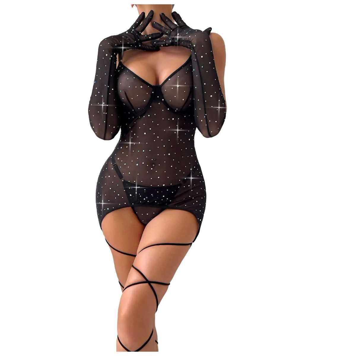 2019Sexy Women Lingerie Bodysuit Exotic Set For Women Mesh S