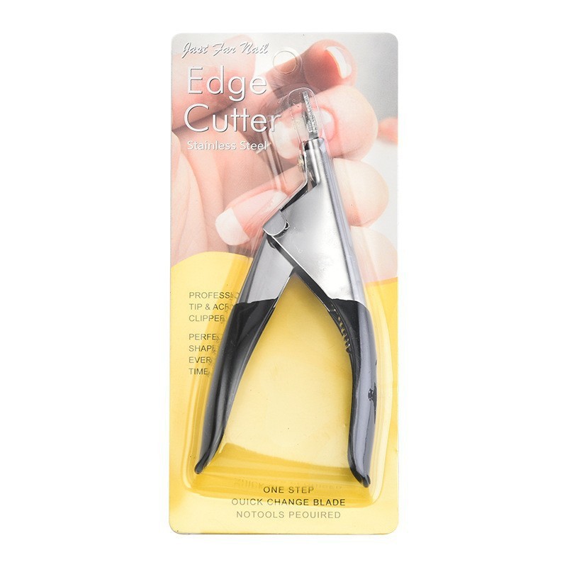 Cortador de Uñas Postizas de Plástico y Acero Inoxidable con Diseño en Forma de U para Manicura