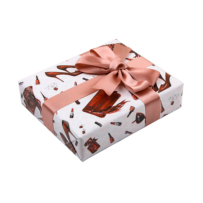 Amazon nuevo papel de regalo Día de San Valentín caja de regalo de cumpleaños papel de embalaje DIY bolsa de papel de la flor cubierta de libro de papel al por mayor
