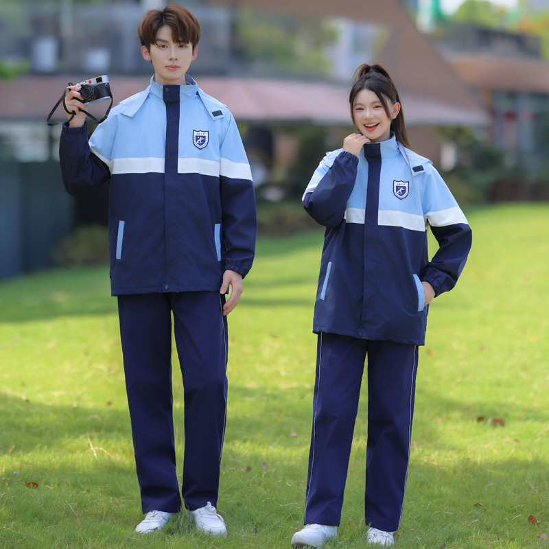 Autumn long-sleeved long pants, junior high and high school summer polo shirt three-piece set, school uniform, class uniform, wholesale, sports day performance attire