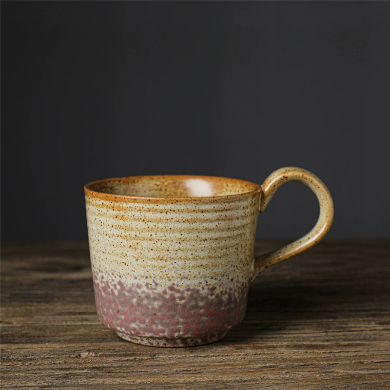 Alien ceramic cup high -value coffee cup retro Mark cup cross -border supply irregular cup rough pottery cup