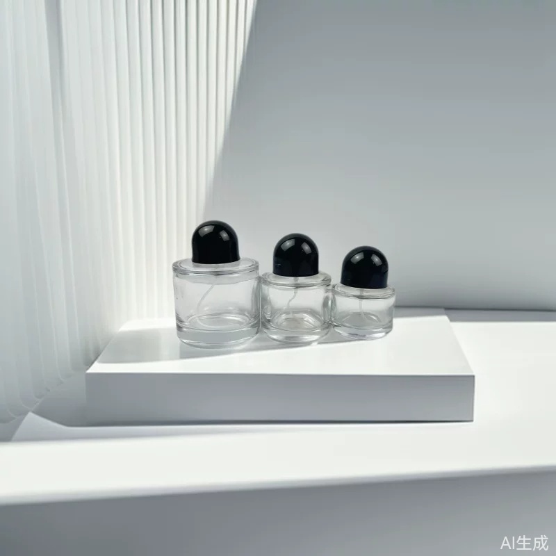 现货批发15卡口玻璃透明分装瓶圆柱款香水瓶便携式喷雾瓶