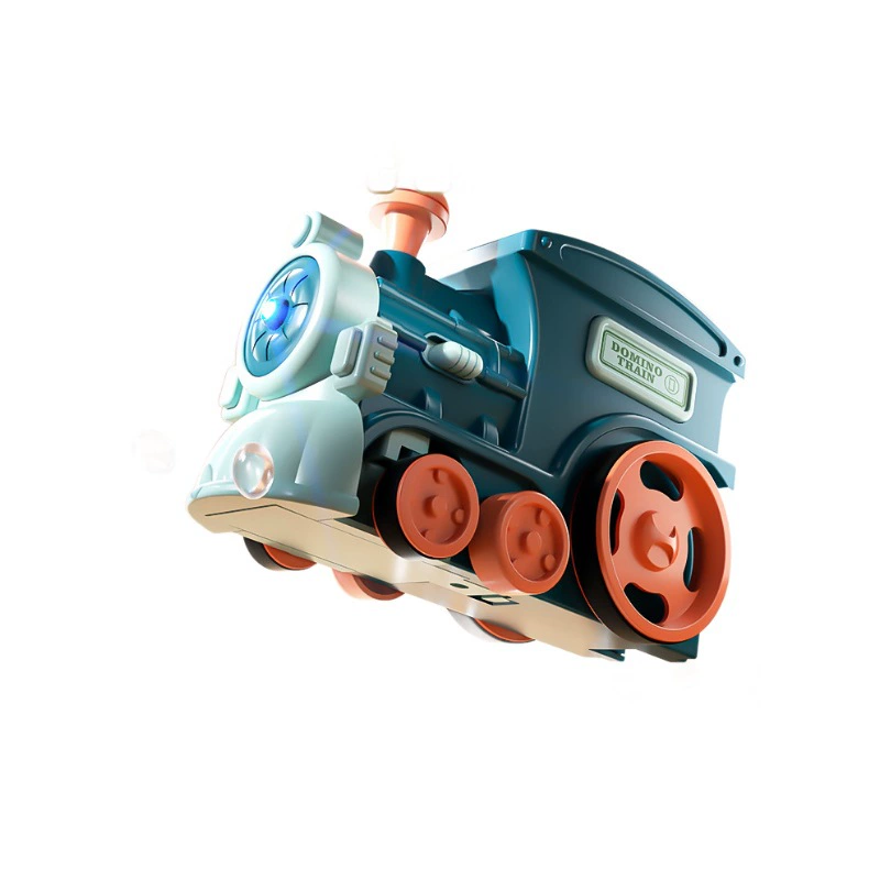 Dominoes, train, automatic smart toy, electric constructor for boys and girls, internet celebrity