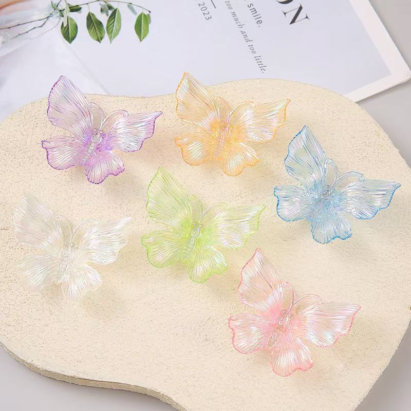 DIY Accessories Fairy Butterfly Multicolor Fantasy Plated Butterfly Stereoscopic Fantasy Acrylic Antique Hairpin Accessories