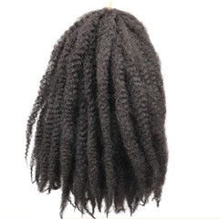 跨境源头厂家非洲AFRO TWIST 大毛毛虫 化纤假发 18‘’