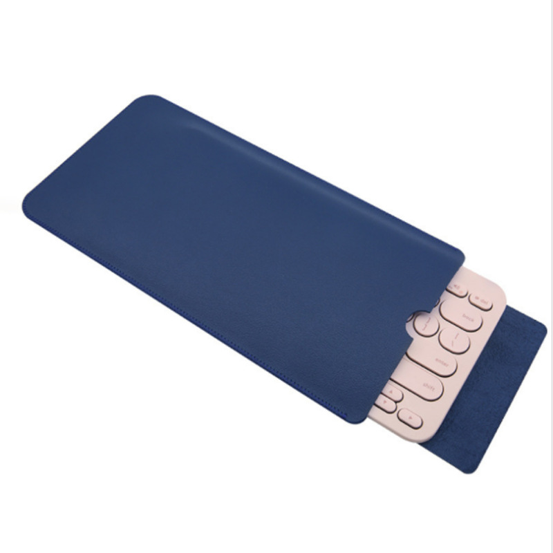 Aplicable a Logitech k380 teclado Funda de cuero pu cuero inalámbrico Bluetooth ligero teclado bolsa de almacenamiento teclado cubierta de polvo