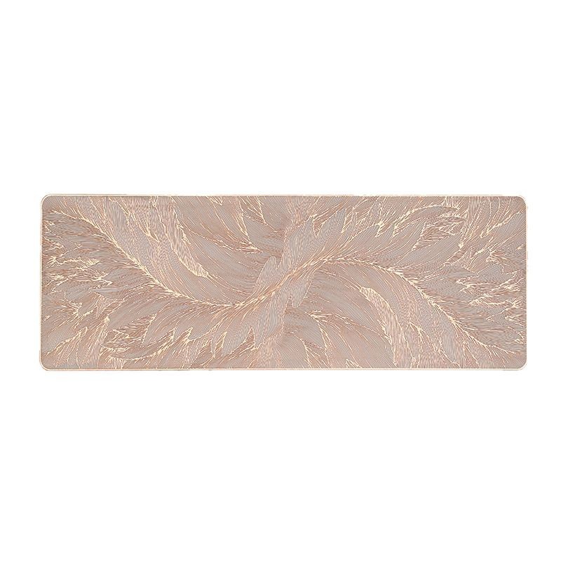 Cojín de mesa rectangular europeo fluir cojín de alta calidad impermeable a prueba de agua a prueba de aceite PVC cojín de mesa occidental INS cojín de taza de lujo al por mayor